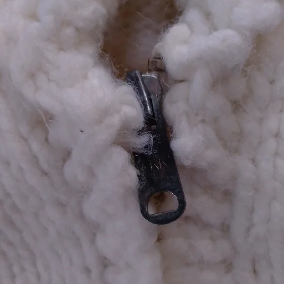 Vintage 70s Cookie Monster Cowichan Wool Jacket Googlie Eyes Handmade - Picture 8 of 8